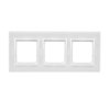 SIMON54 biała perła szkło DRN3/70 Ramka 3-krotna