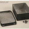 Aluminum die cast enclosure, (L x W x H) 153 x 83 x 50 mm, black (RAL 9005), IP65, 1590WPFBK