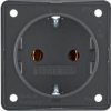 Integro Flow Gniazdo schuko antracyt 947782505 HAGER