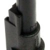 Plug, unequipped, 1 pole, straight, 1 row, black, 282103-1