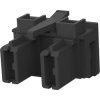 Insulating housing for 6.35 mm, 2 pole, nylon, black, 1-1743165-2