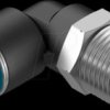153054 Push-in fitting, L-shaped, with external hexagon, R1/2 <> dia. 1