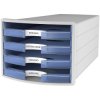 HAN 1013-64 IMPULS 2.0 Desk drawer box Light grey A4, C4 No. of drawers: 4
