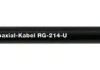 Coaxial cable, 50 Ω, RG 214/U, black