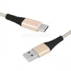 Przyłącze kabel USB - Type-C 2m złoty
