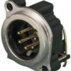 XLR panel plug, 5 pole, metal, NC5MBH