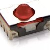 Short-stroke pushbutton, Form A (N/O), 100 mA/35 V, unlit , actuator (red, L 1.4 mm), 3.5 N, SMD, 1.14.002.001/0000