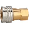 Hydraulic coupling, L 63 mm, 250 bar, brass, for hose, 107723
