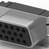 D-Sub socket, 15 pole, high density, angled, solder pin, 1775763-1