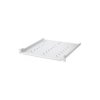 Półka 1U 470mm rack 19, 4 pkt mocowania, perforowana, szara