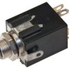 Gniazdo Jack 6,3mm stereo, plastik, montażowe