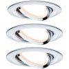 Paulmann 93452 Nova Flush Mount Light Set LED 18W Chrome Glossy 3PC