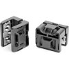 Edge clip, for heavy-duty applications, PA/steel, black, (L x W x H) 40 x 35 x 36 mm, 156-03634