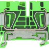 Protective conductor terminal, spring balancer connection, 0.5-10 mm², 2 pole, 720 A, 8 kV, yellow/green, 1608670000