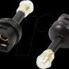CA1014 Audio adapter, Mini-Toslink/M to Mini-Toslink/F, black