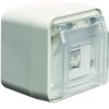 W.1 Gniazdo UAE 8 RJ45 kat 6 z pokrywą kompletne IP55 biały WNC226B HAGER