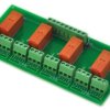 ELECTRONICS-SALON Passive Bistable/Latching 4 DPDT 8 Amp Power Relay Module, 12V Version, RT424F12