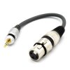 Adapter XLR Żeński Wtyk Mini Jack 3.5 TRS Vitalco Przejściówka XLR Aux 3,5