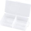 Box, with 2 compartments, transparent, (L x W x D) 191 x 92 x 37 mm, BYB-7-30L0042