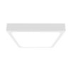 Plafoniera Led 18W 1800Lm 6500K Ip44 Kwadrat Fi225 Mleczny Biała Ramka 7626