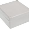 ABS enclosure, (L x W x H) 125.3 x 115.4 x 58.05 mm, light gray, IP65, 4U63131206017