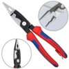 Szczypce wielofunkcyjne 6w1 dla elektryka 200mm z zaczepem do prac elektroinstalacyjnych KNIPEX 13 82 200 T