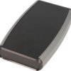 ABS handheld enclosure, (L x W x H) 147 x 89 x 25 mm, black (RAL 9005), IP54, 1553DBK