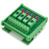 Electronics-Salon DIN Rail Mount 100~250VAC 4 Channel Fuse Interface Module, with Fuse Fail Indication.