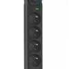 Urządzenie zabezp. p.przepięciowe SPD/przeciążeniowe ART FU810 z wył.4 gniazda-10A-2USB A+C-2.6A-czarny-1,5m-3x1,0mm2