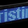 125904B LED Name Tag, 11x44 pixels, USB, black frame, blue LED