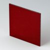 Front plate, acrylic glass, (W x H) 67.5 x 67.5 mm, red/transparent, B6123341