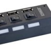 Schwaiger UH4013 USB-Hub 4 porty USB-A USB 2.0 480 MBit/s czarny UH4013