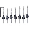 kwb 513190 Wood fraise set 8-piece C45 steel adjustable Countersink