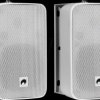 11036951 2-way speaker pair with bracket, 40 W, 16 ohms, white