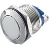 Zip Switch 19mm Vandal Resistant 36V DC 2A Flat Nickel Plated Screw Terminal