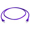 Telegärtner 100008301 Network cable RJ45 CAT 6A 2.00 m Purple Flame-retardant