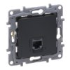 NILOE SELECTION Gniazdo komputerowe 1xRJ45 kat 5 UTP antracyt 762271 LEGRAND