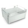 Obudowa plastikowa Kradex ZP240.190.105JpH ABS-PC IP68 - 240x190x105mm jasno-przeźroczysta