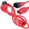 Przedłużacz Zasilający 230V Iec320 C14/ C13 1,8M Czerwony