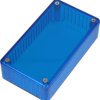 PC enclosure, (L x W x H) 112 x 62 x 31 mm, blue/transparent, IP54, 1591BTBU
