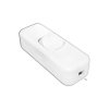 Włącznik przelotowy na kabel 230V 3A 2-poz 2-tor 1xNO na zacisk biały / Lx3074W