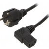 SN320-3/10/3BK Kabel: 3x1mm2, CEE 7/7 (E/F) wtyk,IEC C13 żeński kątowy prawy