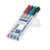 Marker do folii Staedtler Lumocolor M non-permanent 315 315 WP4 niebieski, zielony, czerwony, czarny