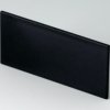 Front plate, PPO, (W x H) 67.8 x 31.7 mm, black, B6121221