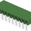 Connector, 10 pole, pitch 2.54 mm, angled, green, 1-216602-0