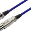 kabel XLR Monacor MEC-100/BL 0061740, 1 m, 1 szt.