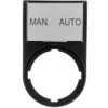 Tabliczka Opisowa Man-Auto 50X30mm Czarna 22Mm Prostokątna M22s-St-Gb11 216500