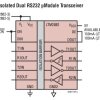 Dual Isolated RS232 μModule Transceiver + Power