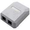 Puszka n/t dla modułu Keystone 2-portowa Snap-On biała Molex