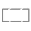 Ramka wypełniająca podwójna serii DECO szary mat 27DRW-2